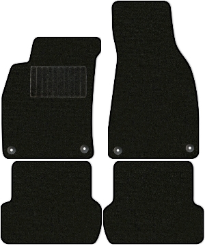 Коврики текстильные "Стандарт" для Audi A4 II (универсал / B6) 2006 - 2006, черные, 4шт.