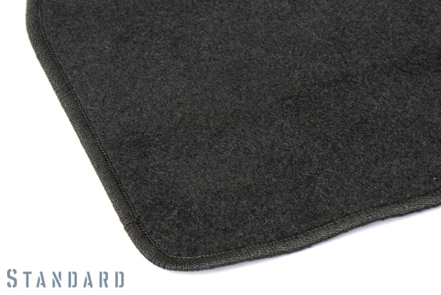 Коврики текстильные "Стандарт" для Mazda 6 (лифтбек / GH) 2010 - 2012, черные, 2шт.