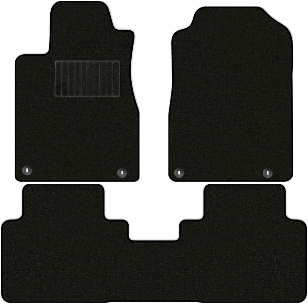 Коврики текстильные "Классик" для Honda CR-V IV (suv / RE,RM) 2015 - 2018, черные, 3шт.