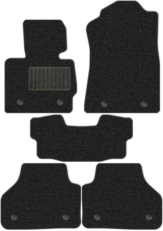 Коврики текстильные "Классик" для BMW X3 II (suv / F25) 2014 - 2017, темно-серые, 5шт.