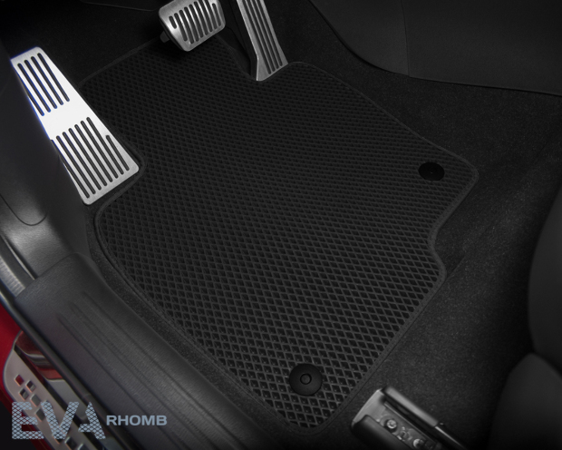 Коврики ЭВА "EVA ромб" для Lexus NX200t (suv / AGZ15) 2014 - 2017, черные, 5шт.