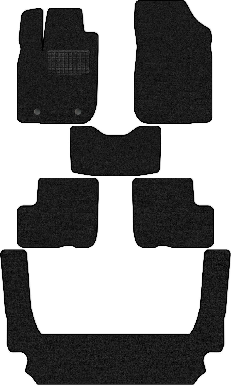 Коврики текстильные в салон Лада Ларгус Кросс I (Универсал 7 мест / R90)  2012 - 2021 - купить в интернет-магазине Автоковрик.ру
