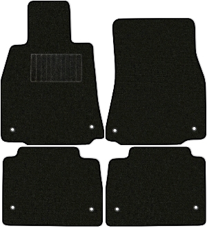 Коврики текстильные "Классик" для Lexus LS460 (седан / XF40) 2006 - 2009, черные, 4шт.