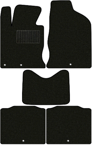 Коврики "Стандарт" в салон Hyundai Grandeur V (седан / HG) 2012 - 2015, черные 5шт.