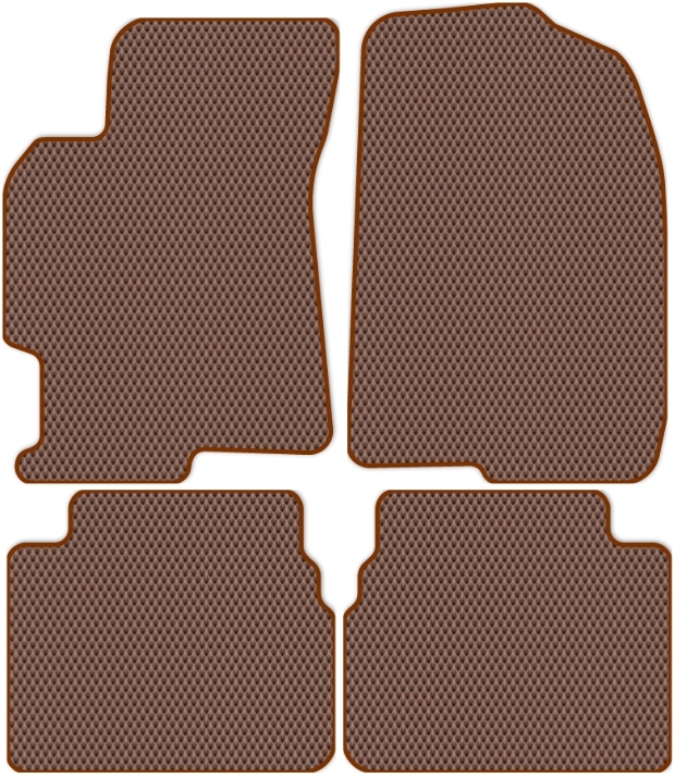 Коврики текстильные "Комфорт" для Mazda 6 (лифтбек / GH) 2010 - 2012, ые, 4шт.