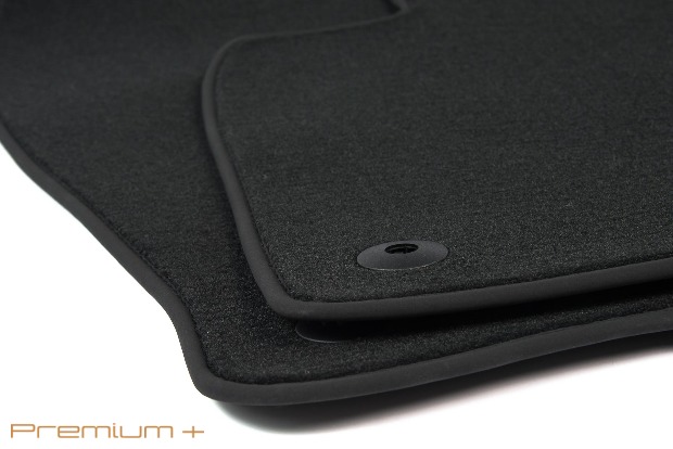 Коврики текстильные "Премиум+" для BMW 5-Series (седан / F10) 2013 - 2017, черные, 5шт.