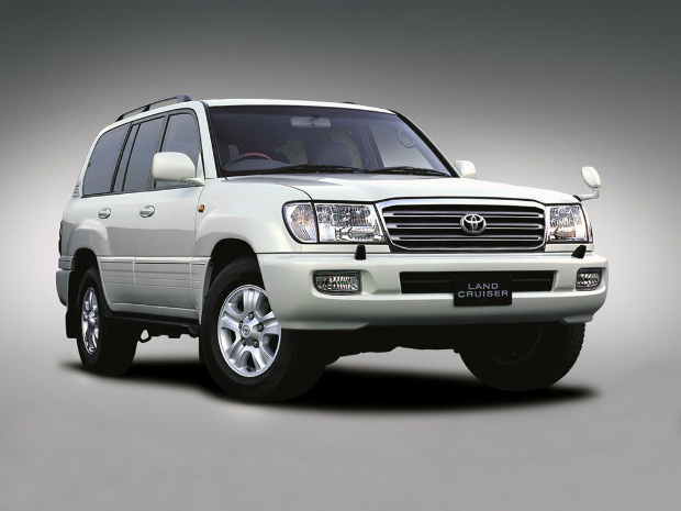 Коврики ЭВА "EVA сота" для Toyota Land Cruiser (suv / 100) 2002 - 2005, серые, 4шт.