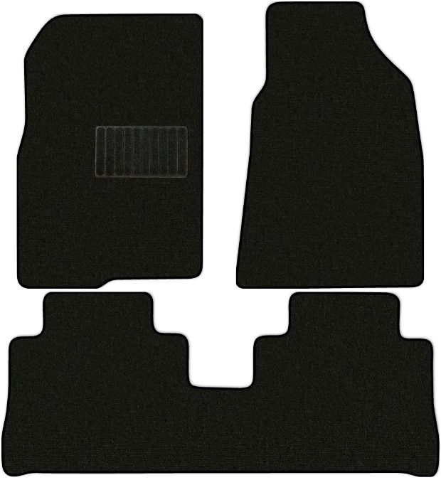 Коврики текстильные "Стандарт" для Chevrolet Captiva I (suv) 2006 - 2011, черные, 3шт.
