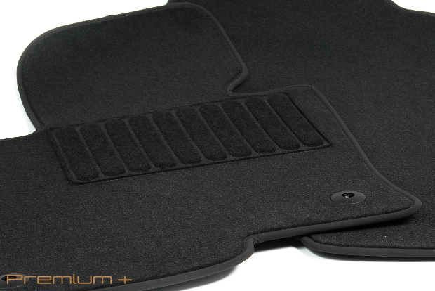 Коврики текстильные "Премиум+" для BMW M5 V (седан / F10) 2013 - 2017, черные, 5шт.