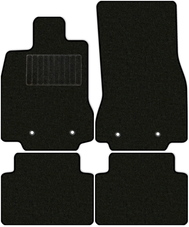 Коврики текстильные "Комфорт" для Jaguar XF I (седан / X250) 2007 - 2011, черные, 4шт.