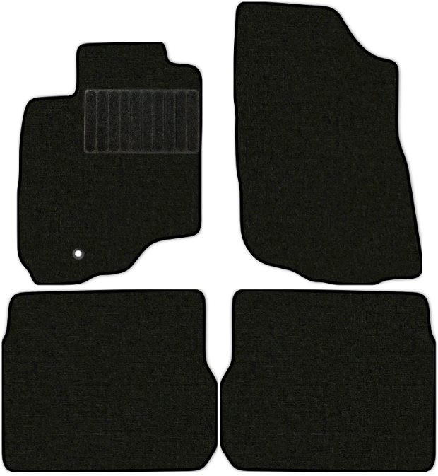 Коврики текстильные "Стандарт" для Mitsubishi Outlander I (suv / CU2W) 2002 - 2009, черные, 4шт.