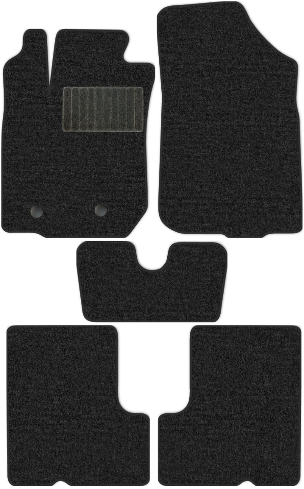 Коврики текстильные "Классик" для Renault Duster I (suv / 4WD) 2010 - 2015, темно-серые, 5шт.