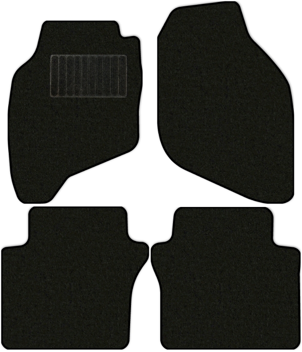 Коврики текстильные "Стандарт" для Honda Jazz I (хэтчбек 5 дв / GD5, GD1) 2005 - 2009, черные, 4шт.