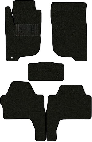 Коврики текстильные "Стандарт" для Mitsubishi Pajero Sport II (suv) 2013 - 2017, черные, 5шт.