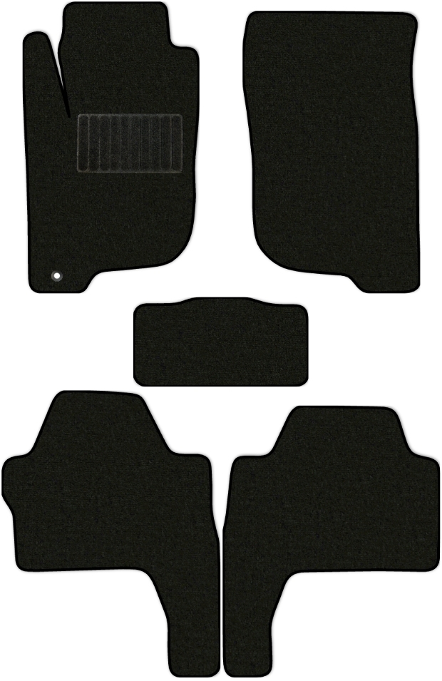 Коврики текстильные "Стандарт" для Mitsubishi Pajero Sport II (suv) 2008 - 2013, черные, 5шт.