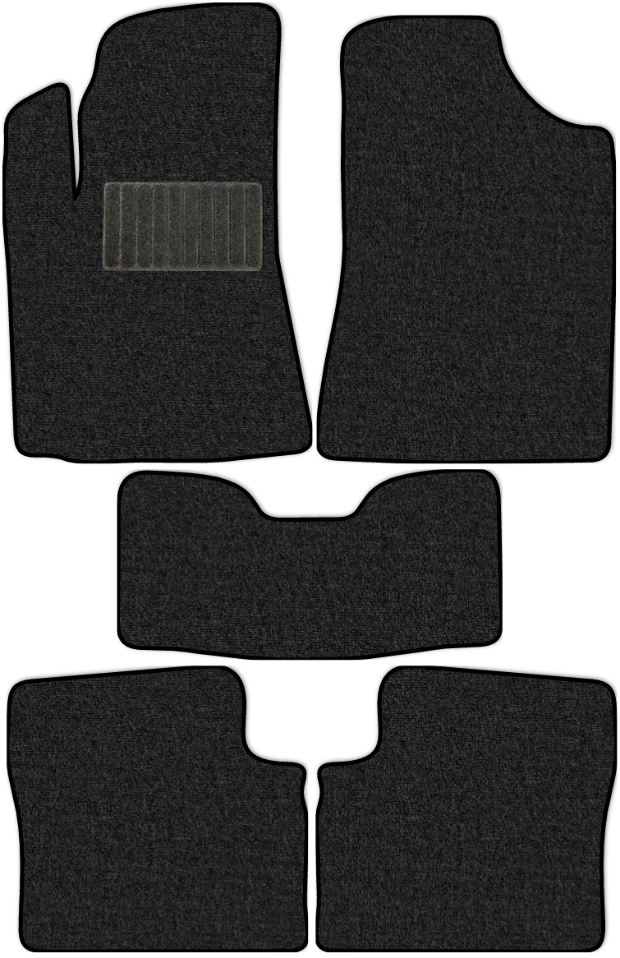 Коврики текстильные "Классик" для Geely Emgrand EC7 (седан) 2009 - 2017, темно-серые, 5шт.