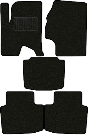 Коврики текстильные "Классик" для Haval H2 (suv) 2015 - 2020, черные, 5шт.