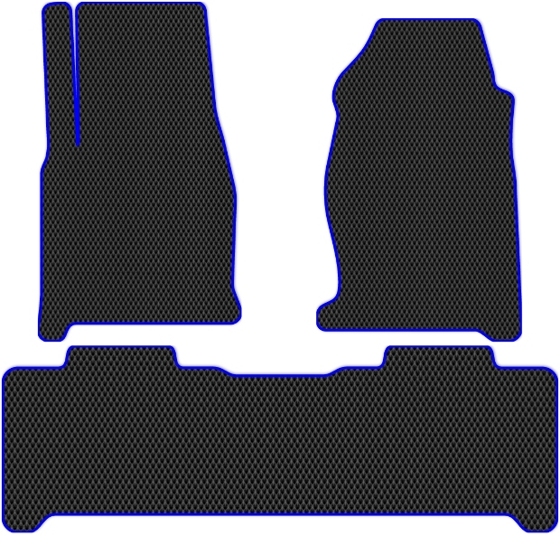 Коврики ЭВА "EVA ромб" для УАЗ Патриот I (suv / УАЗ-3163) 2016 - Н.В., черные, 3шт.