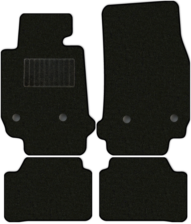 Коврики текстильные "Классик" для BMW 1-Series II (хэтчбек 5 дв / F20) 2011 - 2015, черные, 4шт.