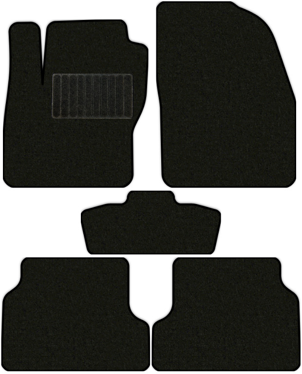 Коврики текстильные "Комфорт" для Ford Focus II (седан / CB4) 2007 - 2011, черные, 5шт.