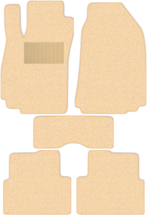 Коврики текстильные "Классик" для Chevrolet Cobalt (седан) 2013 - 2015, бежевые, 5шт.