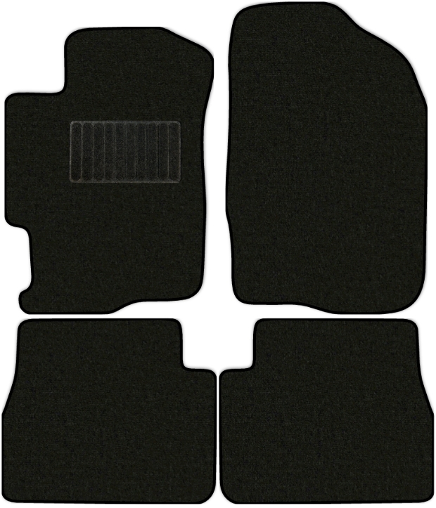 Коврики текстильные "Стандарт" для Mazda 6 (седан / GG) 2002 - 2008, черные, 4шт.