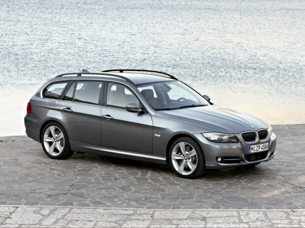 Коврики текстильные "Стандарт" для BMW 3-Series (универсал / E91) 2008 - 2012, черные, 5шт.