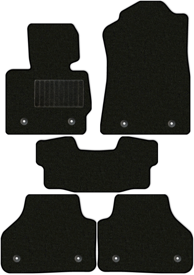 Коврики текстильные "Стандарт" для BMW X3 II (suv / F25) 2010 - 2014, черные, 5шт.