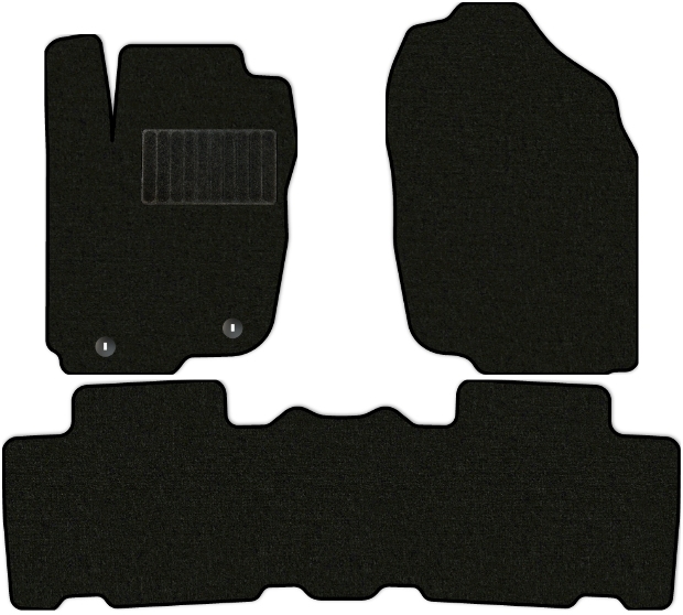 Коврики текстильные "Комфорт" для Toyota Rav4 IV (suv / XA40) 2015 - 2019, черные, 3шт.