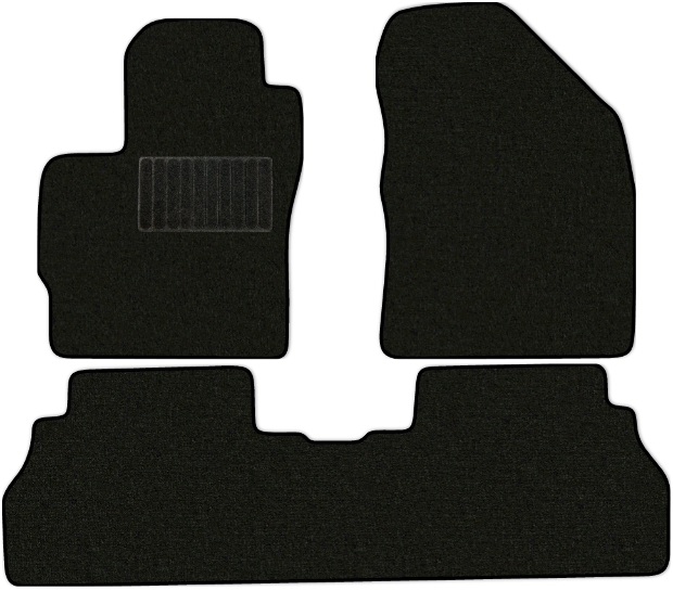 Коврики текстильные "Классик" для Toyota Verso (минивэн / R20) 2009 - 2012, черные, 3шт.