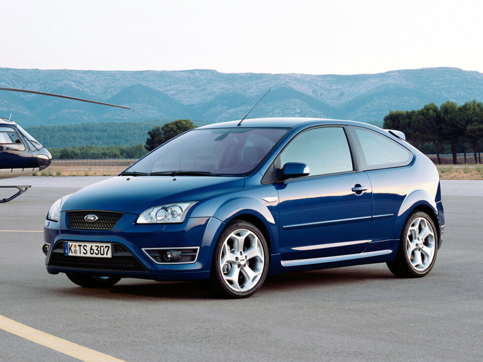 Коврики текстильные "Комфорт" для Ford Focus ST II (хэтчбек 5 дв / CB4) 2005 - 2008, черные, 5шт.