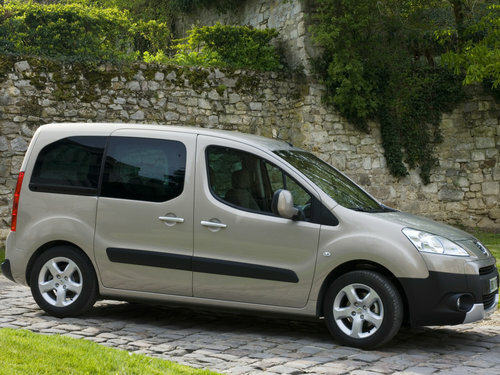 Коврики ЭВА "EVA ромб" для Peugeot Partner Tepee (минивэн) 2008 - 2012, серые, 3шт.