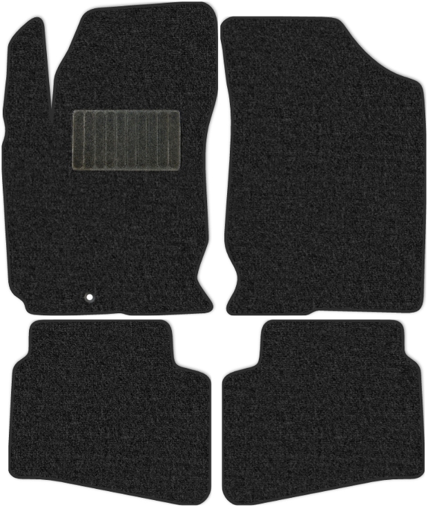 Коврики текстильные "Классик" для Hyundai i30 I (хэтчбек 5 дв / FD) 2010 - 2011, темно-серые, 4шт.