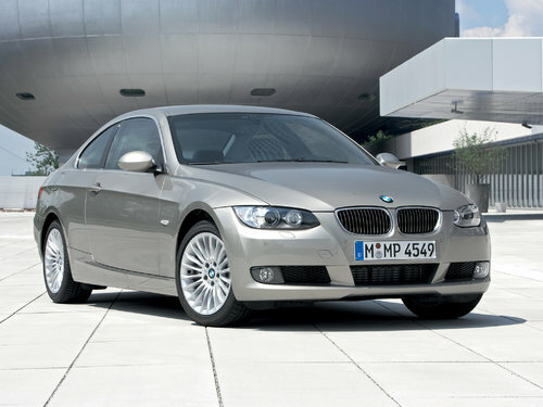 Коврики текстильные "Премиум" для BMW 3-Series (купе / E92) 2006 - 2010, темно-серые, 2шт.