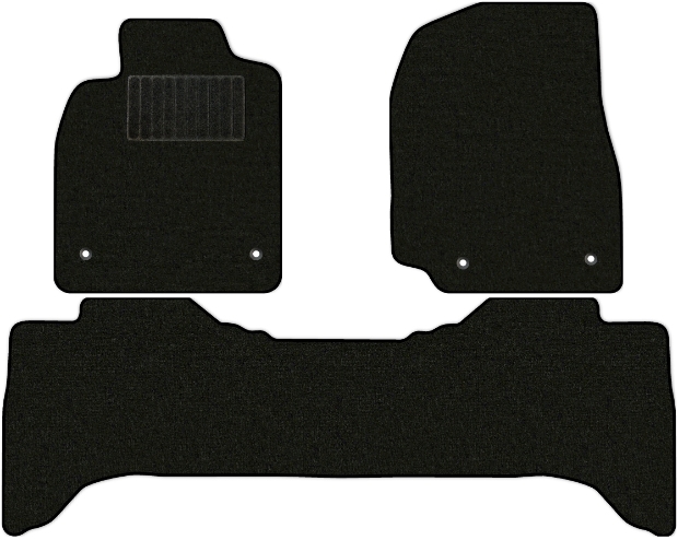 Коврики текстильные "Комфорт" для Lexus LX470 (suv / j100) 2002 - 2005, черные, 3шт.