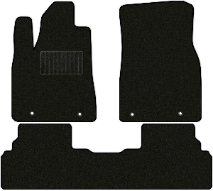 Коврики текстильные "Стандарт" для Lexus RX450h III (suv, гибрид / AL10) 2009 - 2012, черные, 3шт.