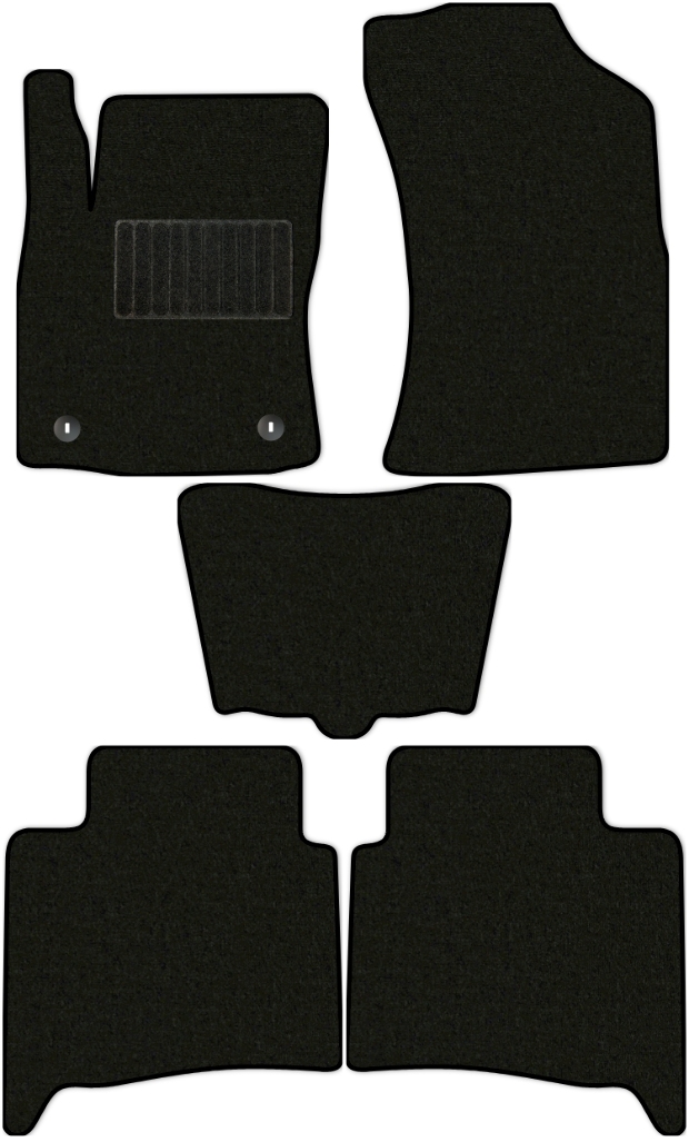 Коврики текстильные "Стандарт" для Toyota Fortuner II (suv / AN160) 2015 - Н.В., черные, 5шт.
