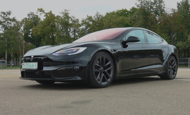 Коврики ЭВА "EVA ромб" для Tesla Model S II (лифтбек / PLAID) 2021 - Н.В., черные, 3шт.