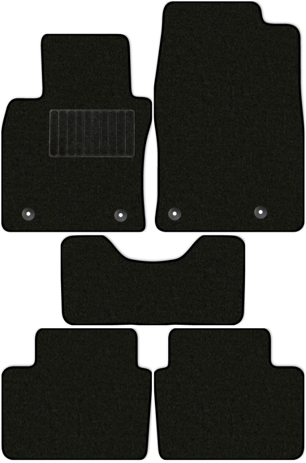 Коврики текстильные "Стандарт" для Mazda 3 (хэтчбек 5 дв / BP) 2018 - Н.В., черные, 5шт.