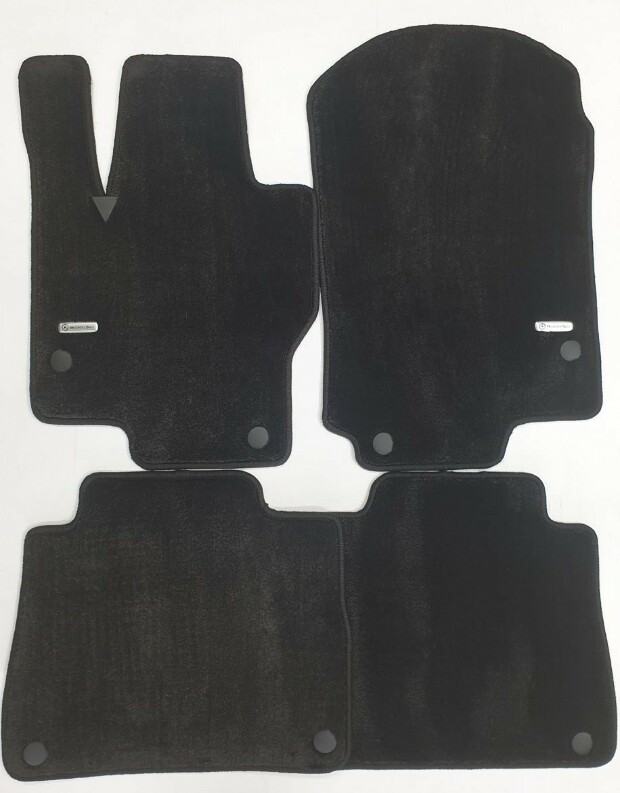 Коврики текстильные "Комфорт" для Mercedes-Benz GLE II (suv, гибрид / W167) 2018 - Н.В., черные, 4шт.