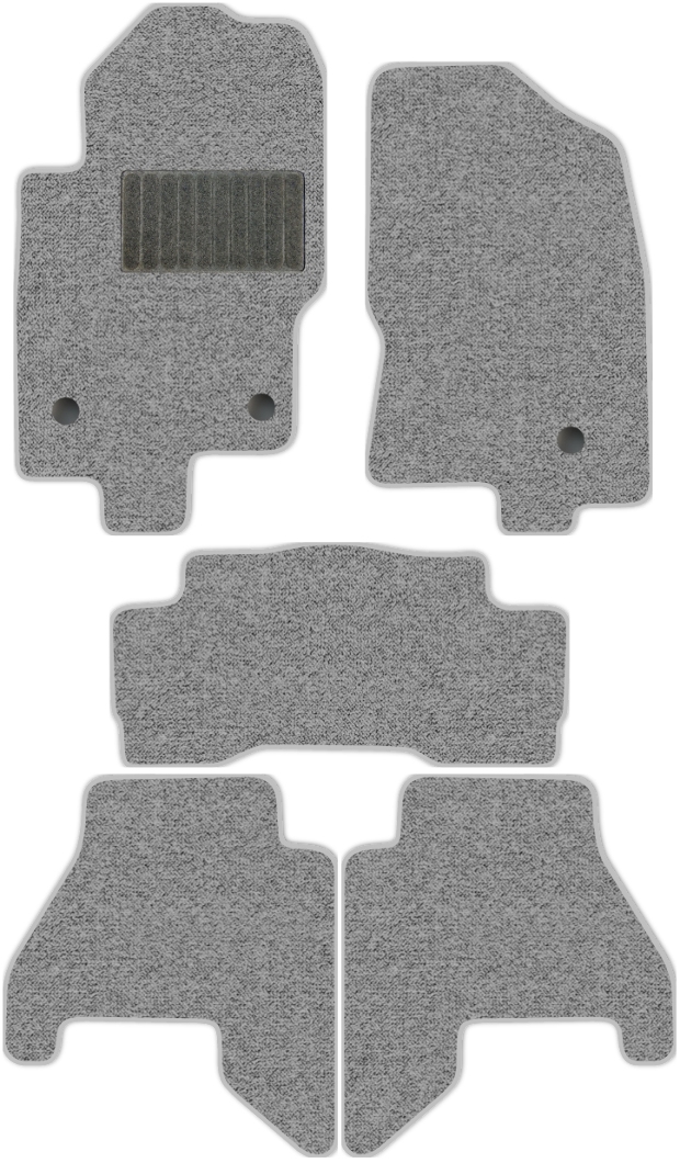Коврики текстильные "Комфорт" для Nissan Pathfinder III (suv / R51) 2009 - 2014, серые, 5шт.