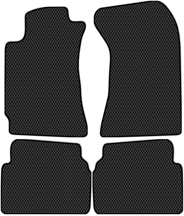 Коврики ЭВА "EVA ромб" для Subaru Forester (suv / SG) 2002 - 2005, черные, 4шт.