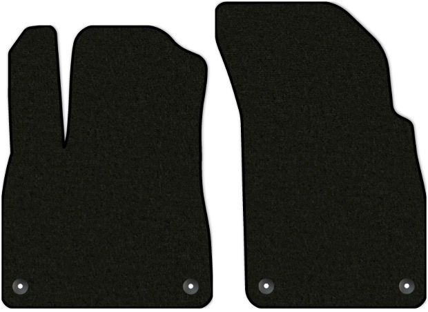 Коврики текстильные "Классик" для Audi Q7 II (suv / 4MB) 2015 - Н.В., черные, 2шт.
