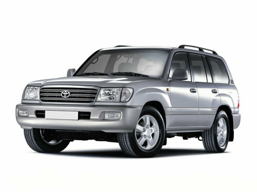 Коврики ЭВА "EVA ромб" для Toyota Land Cruiser (suv / 100) 2000 - 2003, черные, 3шт.