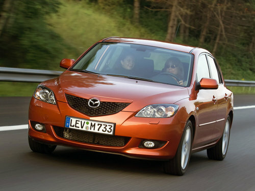 Коврики текстильные "Классик" для Mazda 3 (хэтчбек 5 дв / BK) 2003 - 2009, черные, 5шт.