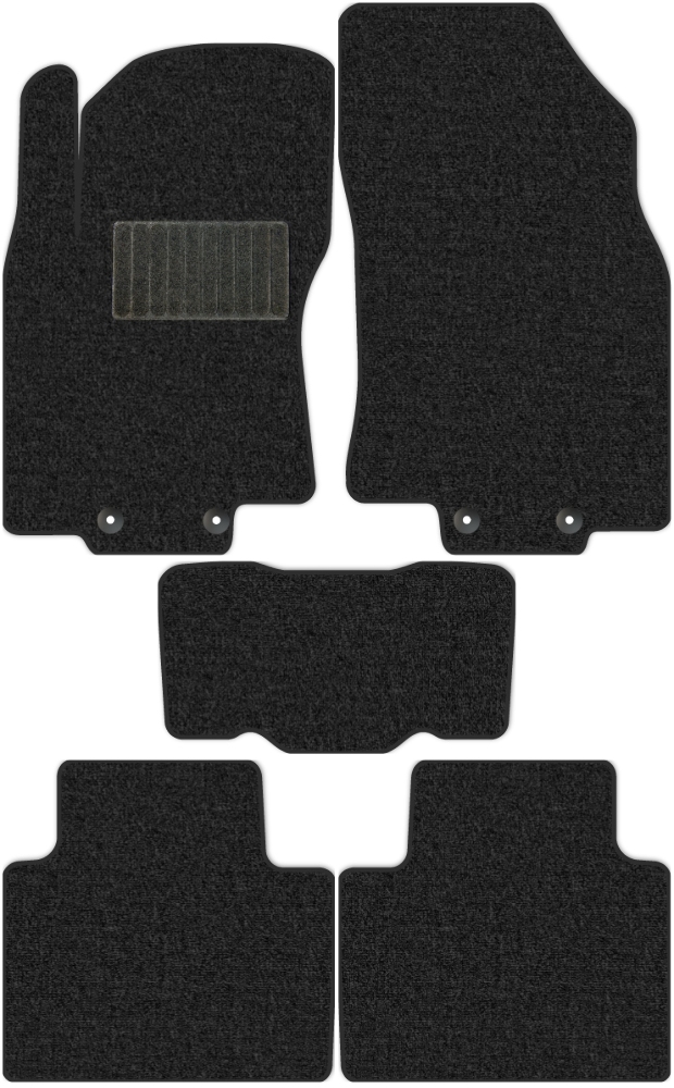 Коврики текстильные "Комфорт" для Nissan X-Trail III (suv / T32) 2013 - 2019, темно-серые, 5шт.