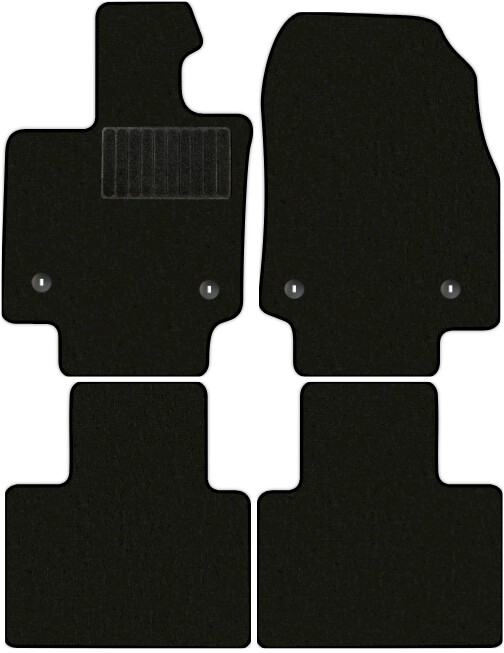 Коврики текстильные "Стандарт" для Lexus RX350L IV (suv / AL20) 2019 - Н.В., черные, 4шт.