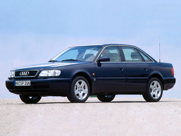 Коврики ЭВА "EVA ромб" для Audi A6 I (седан / 4A2) 1994 - 1997, черные, 4шт.