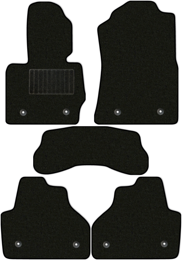 Коврики текстильные "Стандарт" для BMW X4 I (suv / F26) 2014 - 2018, черные, 5шт.