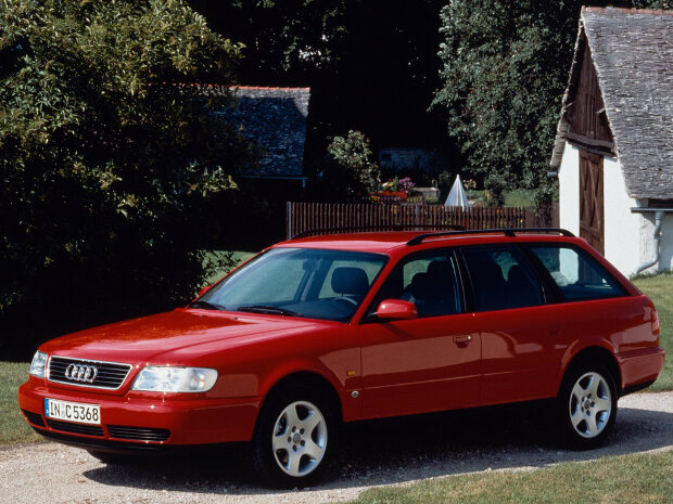 Коврики ЭВА "EVA ромб" для Audi A6 I (универсал / 4A5) 1994 - 1997, черные, 4шт.